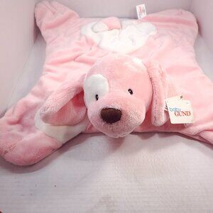NEW Gund Spunky Comfy Cozy Pink Puppy Dog Plush Spots 058489 Baby Lovey 58489